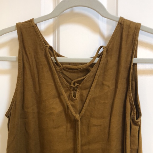 Uniqlo brown linen dress - Picture 2 of 5
